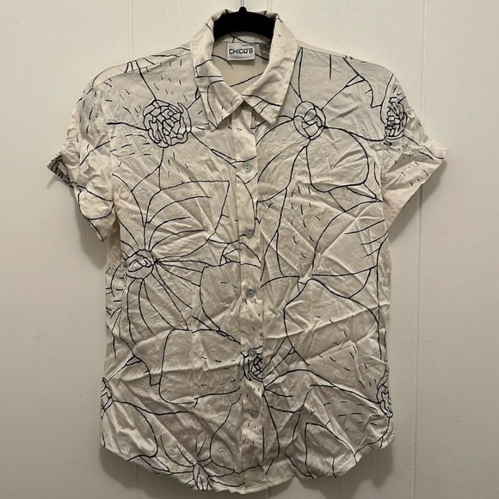 Chicos size 0 silk top
